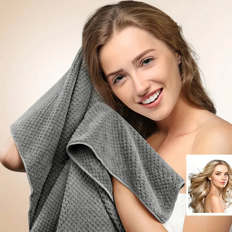 Golf Towel - Ultra absorberende extra grote microvezel haarhanddoekwikkel,