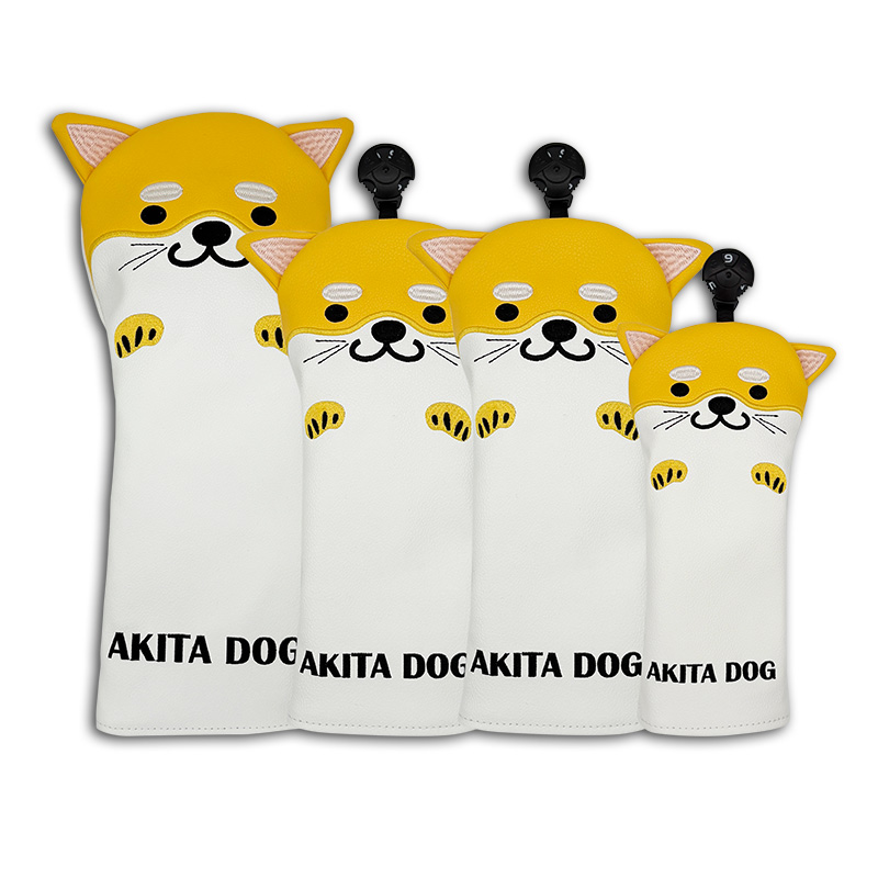 Golf Driver - Golfclub Headcovers Set Hond Cartoon Dier