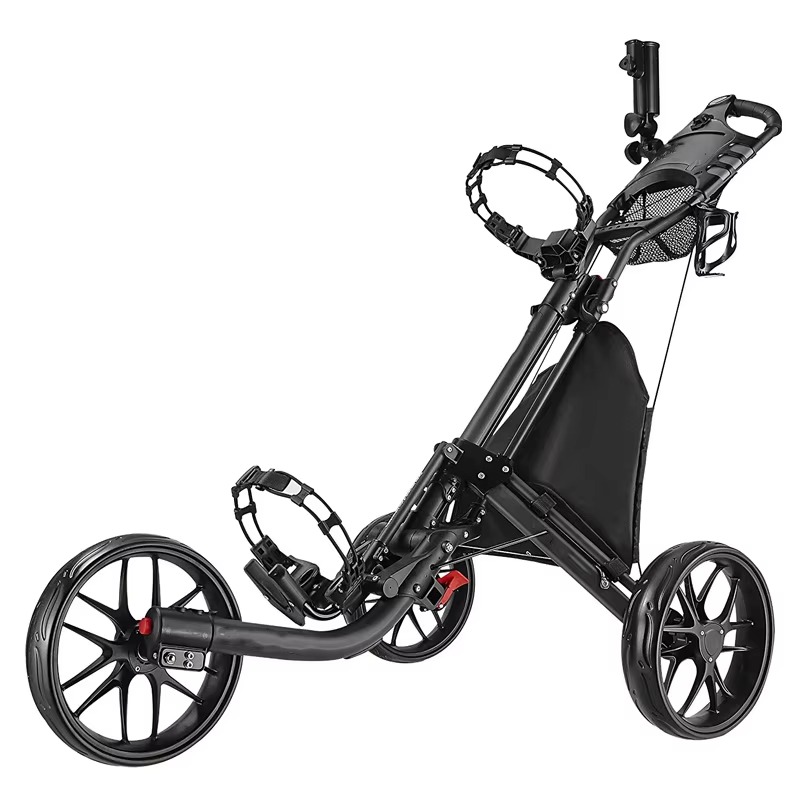 Golf Umbrella - Golfduwkar 4 wielen, stevig, lichtgewicht, opvouwbaar,