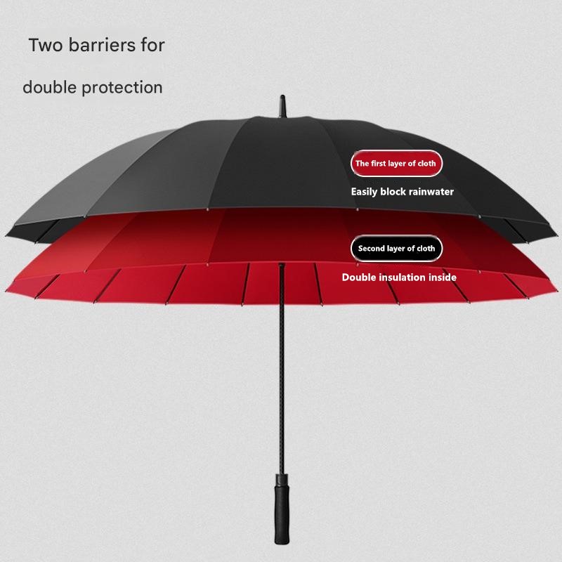 30 Inch 16-ribben automatische - Golf Umbrella Large recensie en prijs