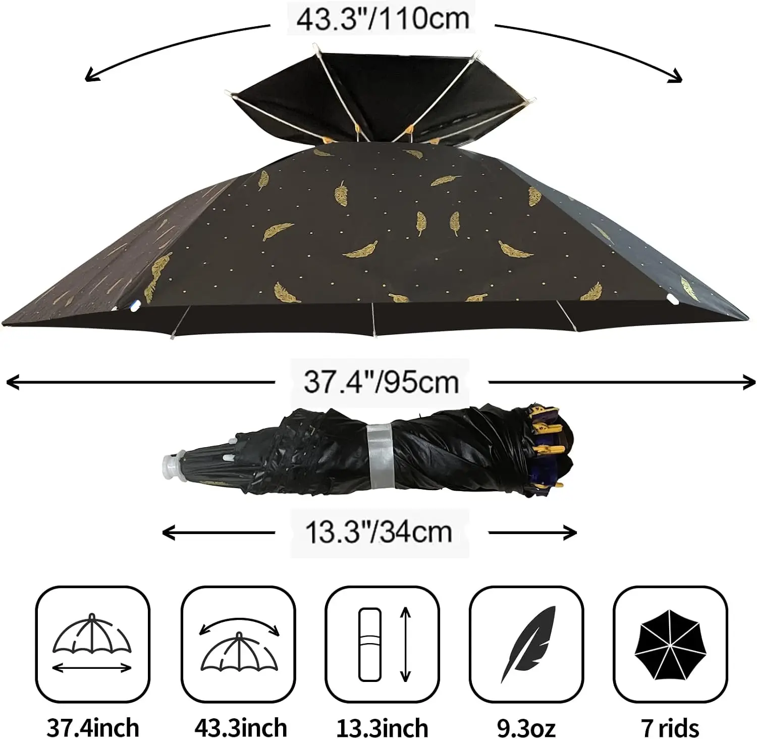 Parapluhoed, opvouwbaar, verst - Golf Umbrella Large recensie en prijs